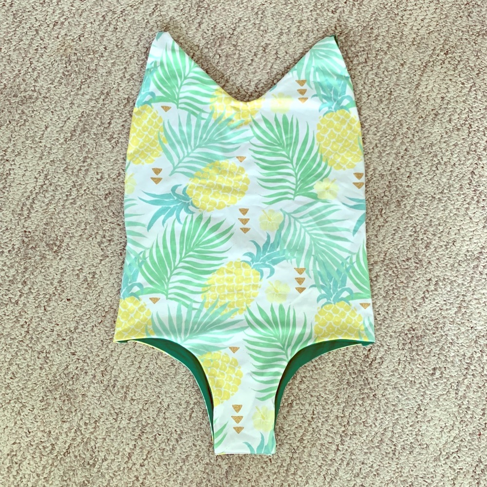 Kalokini Reversible One Piece Bathing Suit